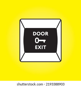 flat icon vector kontroldostupa doop exit