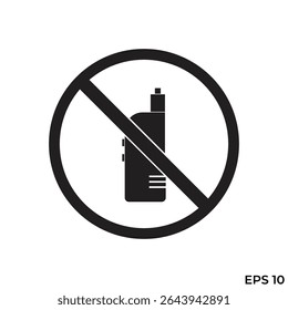 ícone plano vetor proibição de vaporizador elétrico