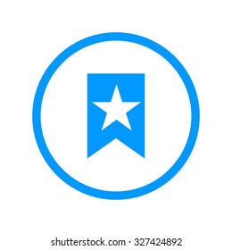 Flat  Icon Vector Web Bookmark Ribbon Icon