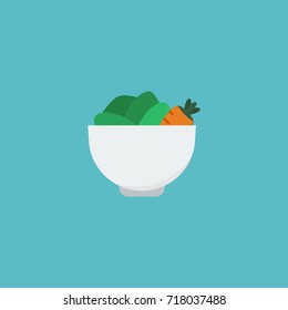 Flat Icon Vegan Element. Vector Illustration Of Flat Icon Vegetarian Isolated On Clean Background. Can Be Used As Vegetarian, Vegetable And Food Symbols.