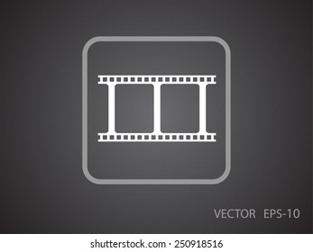 Flat icon of video