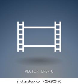 Flat icon of video