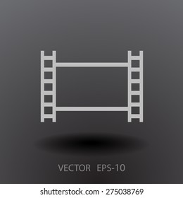 Ícone plano do vídeo