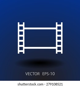 Flat icon of video