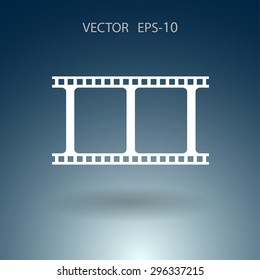 Flat icon of video