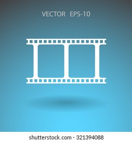 Flat icon of video