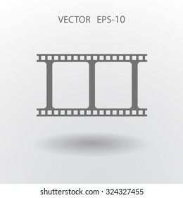 Flat icon of video
