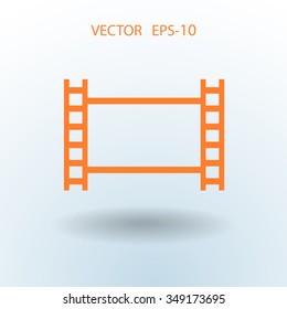 Icono plano del vídeo