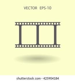 Flat icon of video