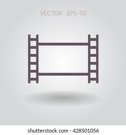 Flat icon of video