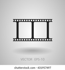 Flat icon of video