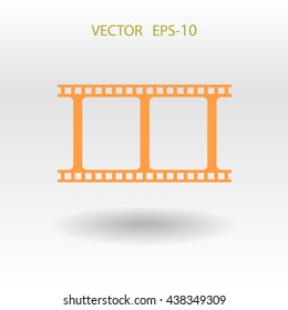 Flat icon of video