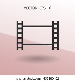 Flat icon of video