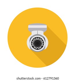 flat icon video surveillance in vector format