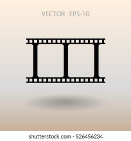 Flat icon of video. vector illustration
