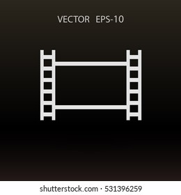 Flat icon of video. vector illustration