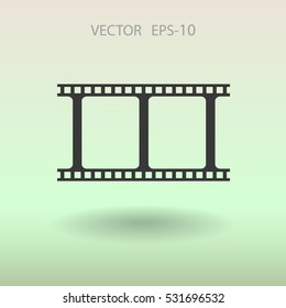 Flat icon of video. vector illustration