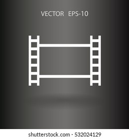 Flat icon of video. vector illustration