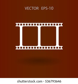 Flat icon of video. vector illustration