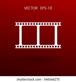 Flat icon of video. vector illustration