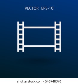 Flat icon of video. vector illustration