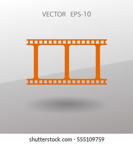Flat icon of video. vector illustration