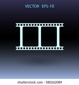Flat icon of video. vector illustration