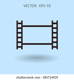 Flat icon of video. vector illustration