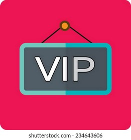 flat icon VIP 