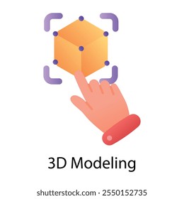 A flat icon of vr experience 