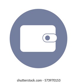 Flat icon. Wallet.