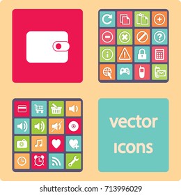 Flat icon. Wallet.