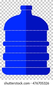 Flat Icon of Water Galon at transparent effect background
