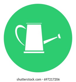 flat icon watering can isolated