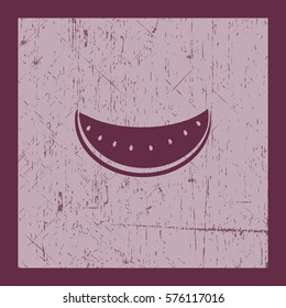 Flaches Icon Wassermelon.