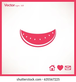 Flat Icon watermelon.