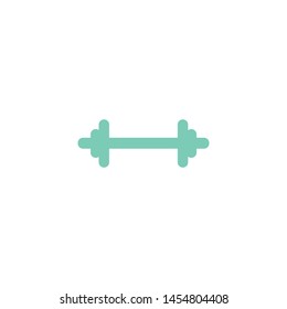 Flat icon weight, dumbbell isolated on white background EPS Vector - Vector
