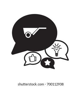 Flat icon. Wheelbarrow.