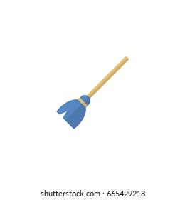 Flat Icon Whisk Element. Vector Illustration Of Flat Icon Besom Isolated On Clean Background. Can Be Used As Besom, Whisk And Broom Symbols.