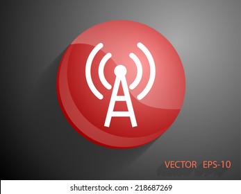 Icono plano de wifi
