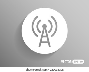 Flat icon of wifi