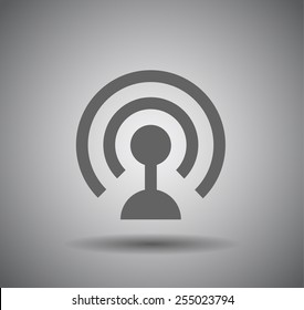 Flat icon of wifi