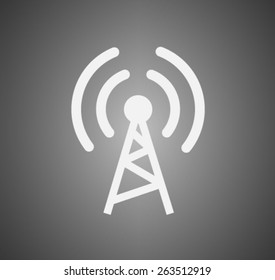 Flat icon of wifi