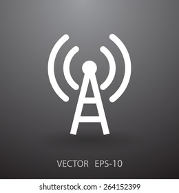 Icono plano de wifi