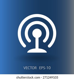 Icono plano de wifi