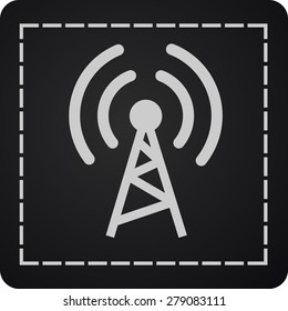 Flat icon of wifi