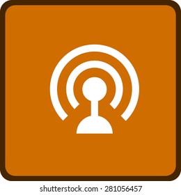 Flat icon of wifi