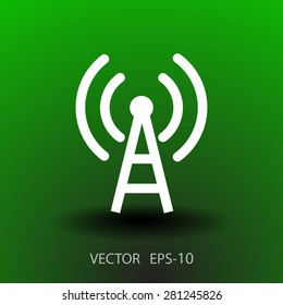 Icono plano de wifi