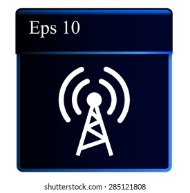 Flat icon of wifi