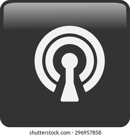Flat icon of wifi